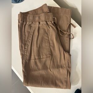 Buffalo David Bitton Tan wide leg with Elastic Waistband